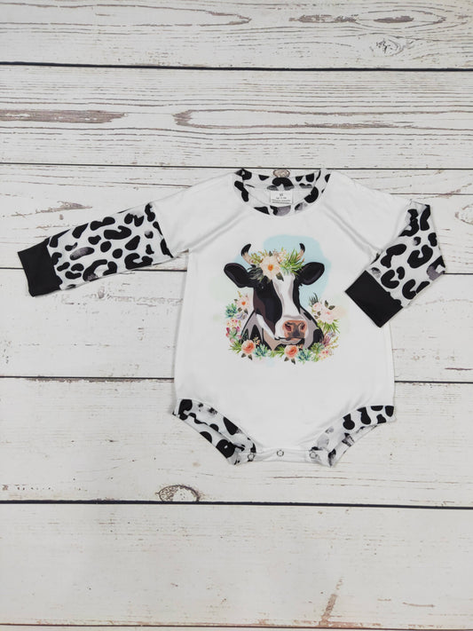 Baby Cows Flower Bubble: 12-18M