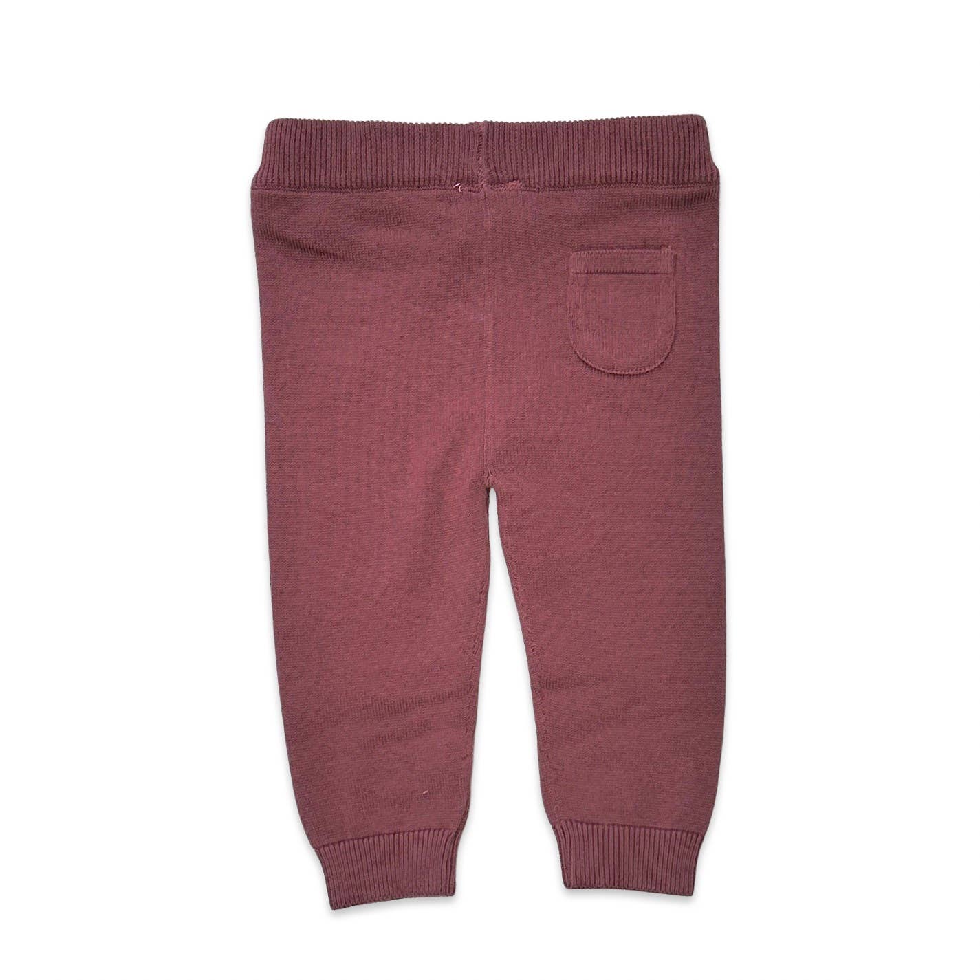 Pocket Sweater Knit Baby Legging Pants (Organic Cotton): Natural / 18-24M