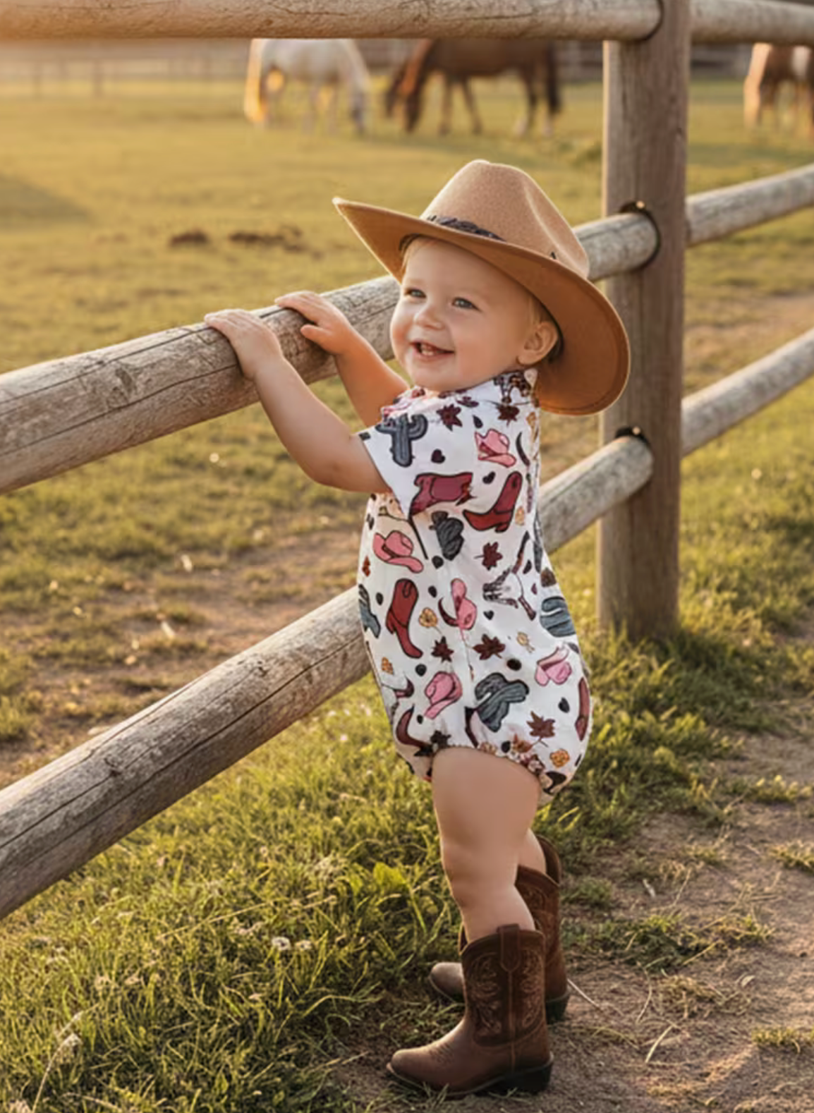Baby Western Romper