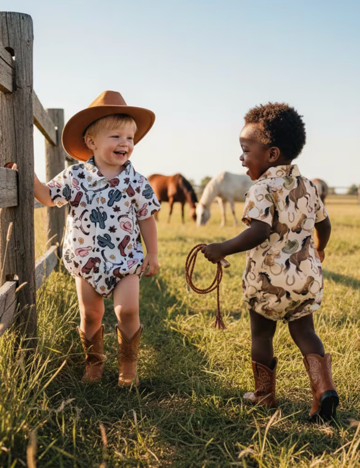 Baby Western Romper