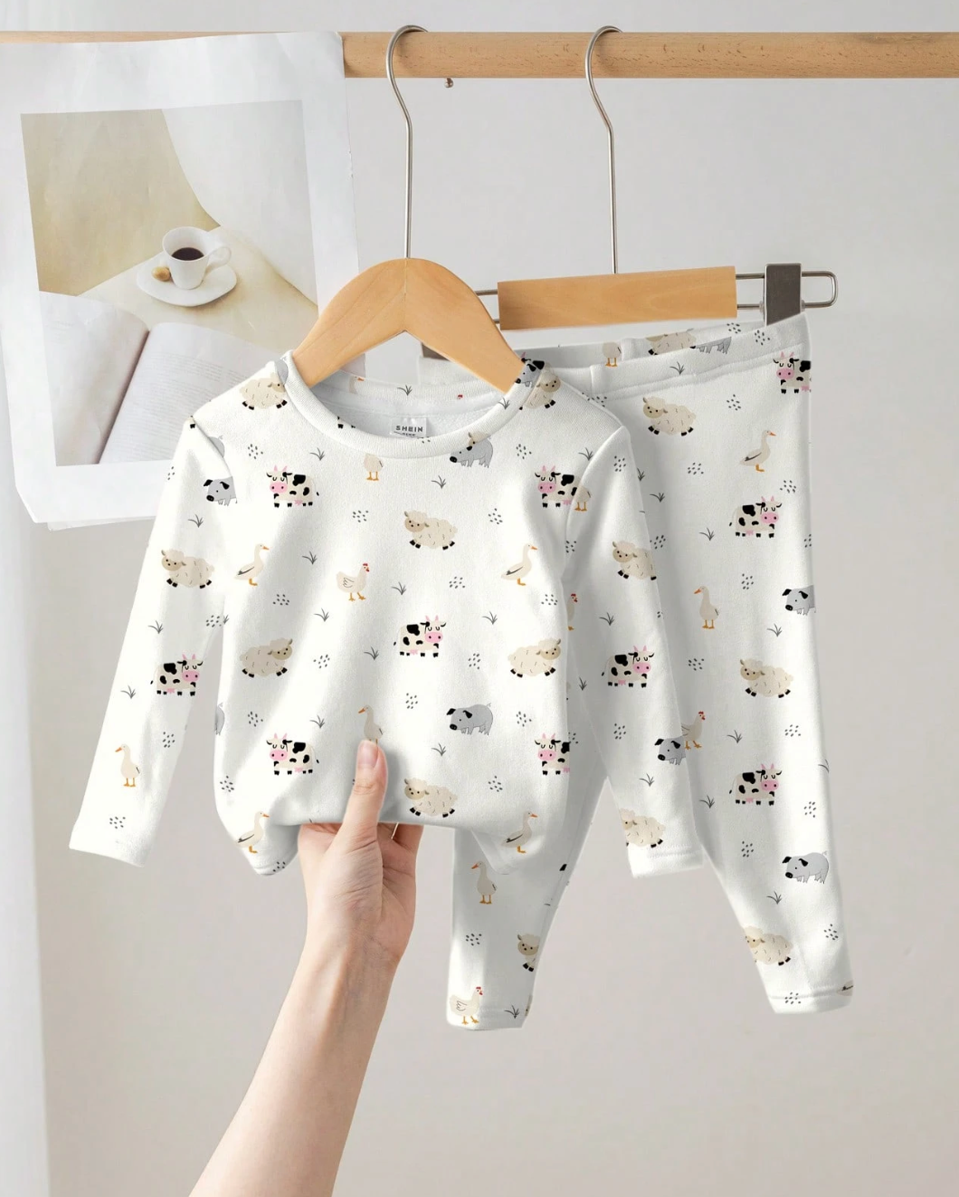 Two Piece Farm Animal pajama set
