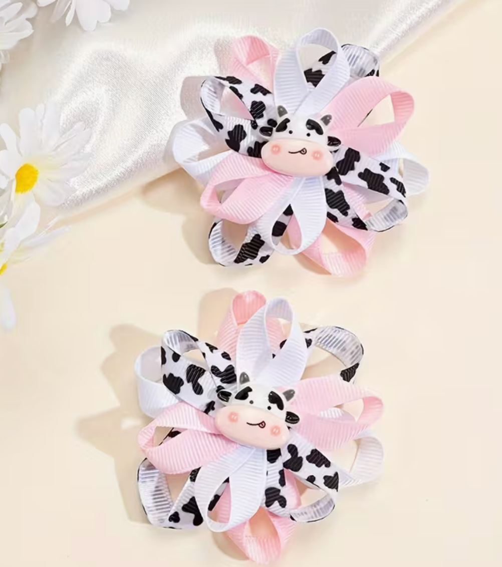 Cow Print Barrette