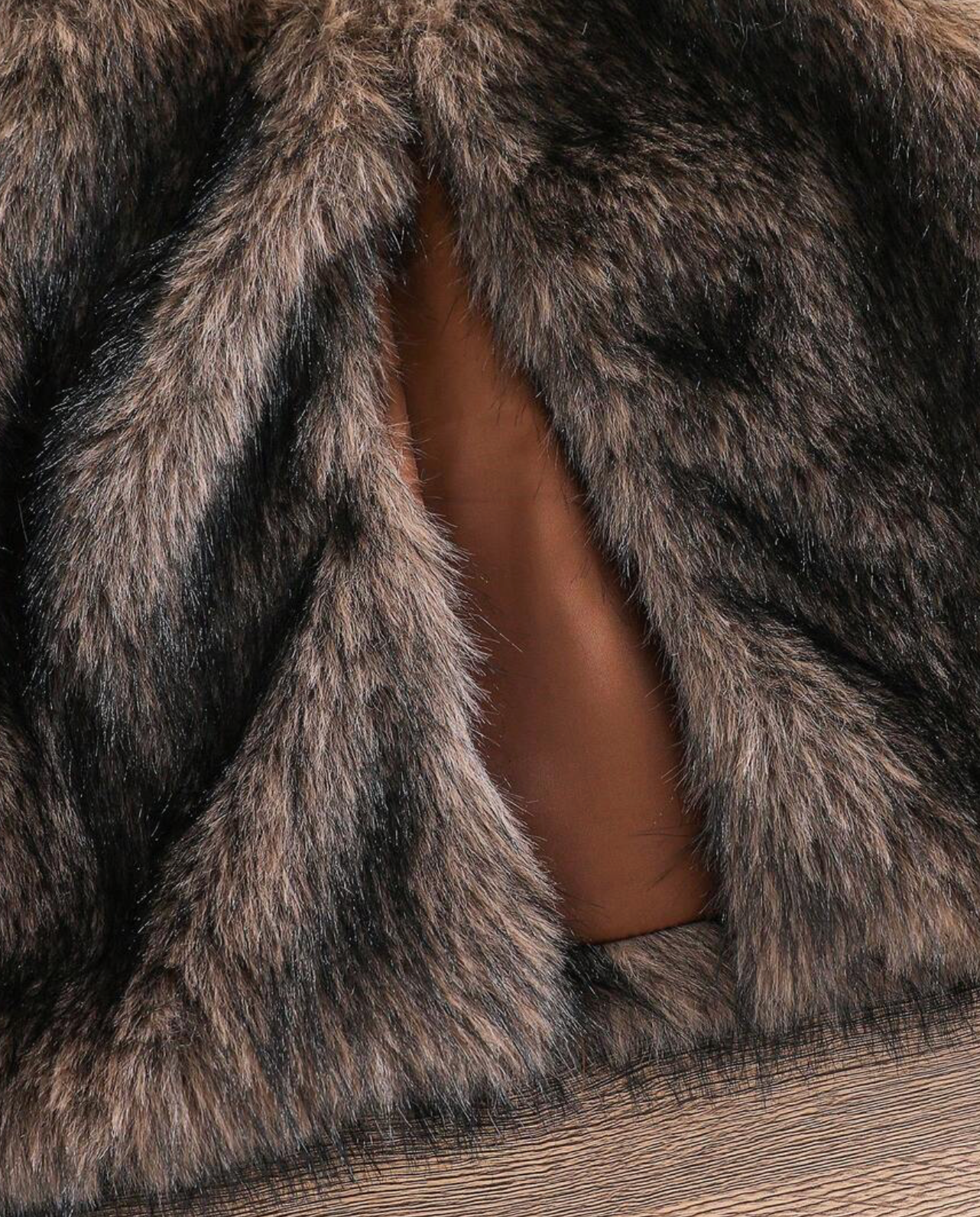 Furry Open Vest