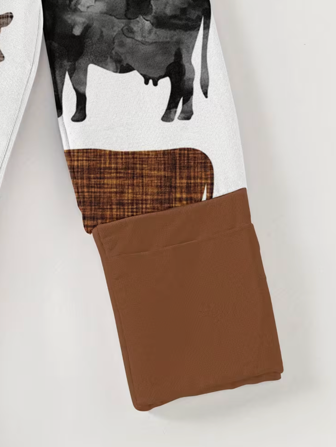 Long Sleeve Cow Romper