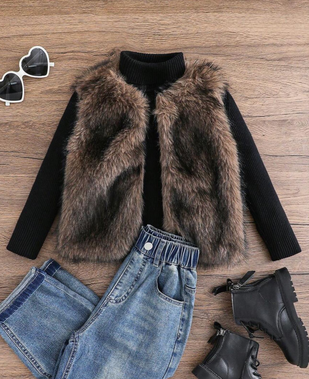 Furry Open Vest