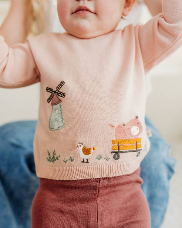 Farm Windmill Sweater Pullover