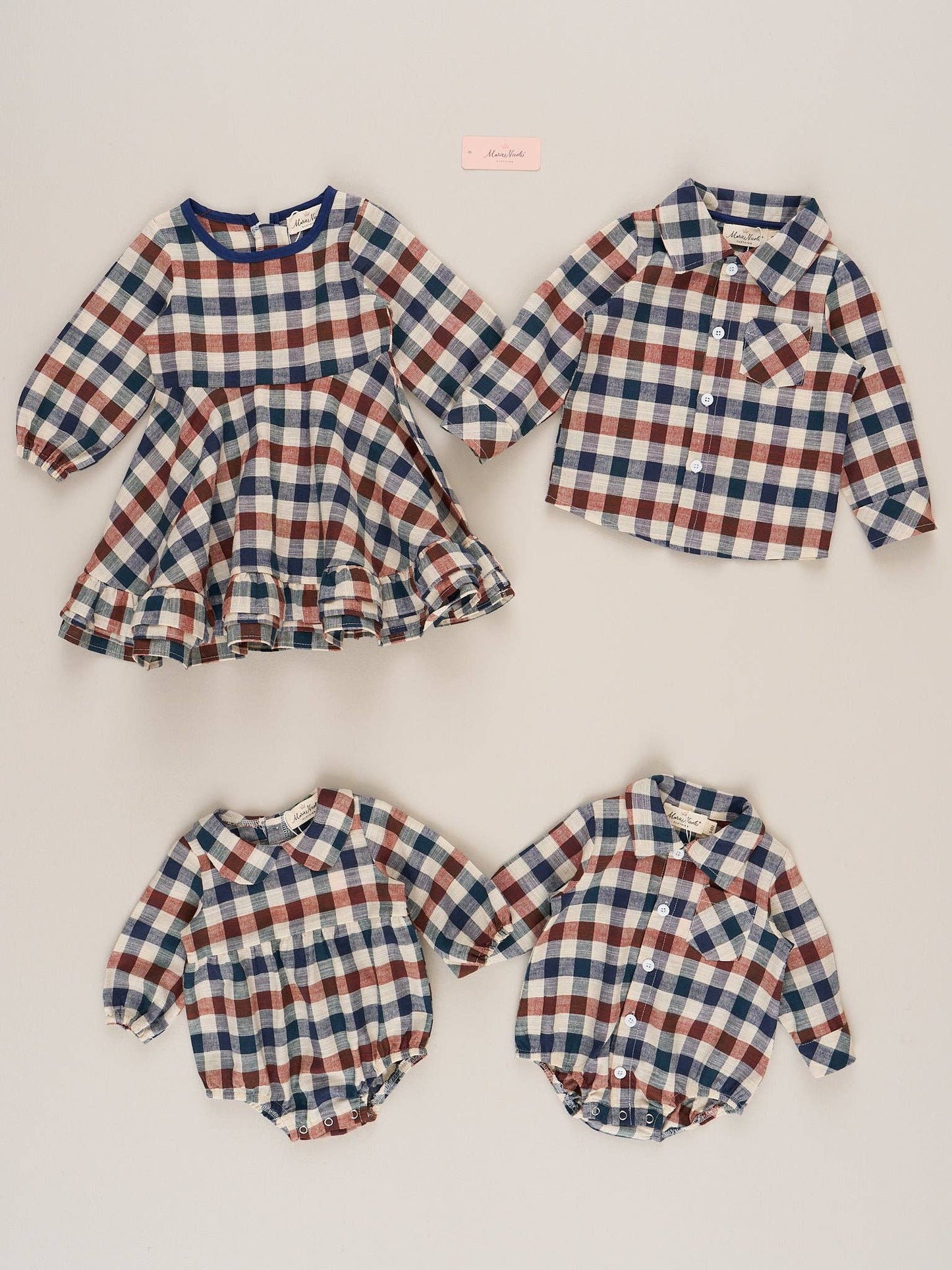 Vintage Plaid Button Up Bubble