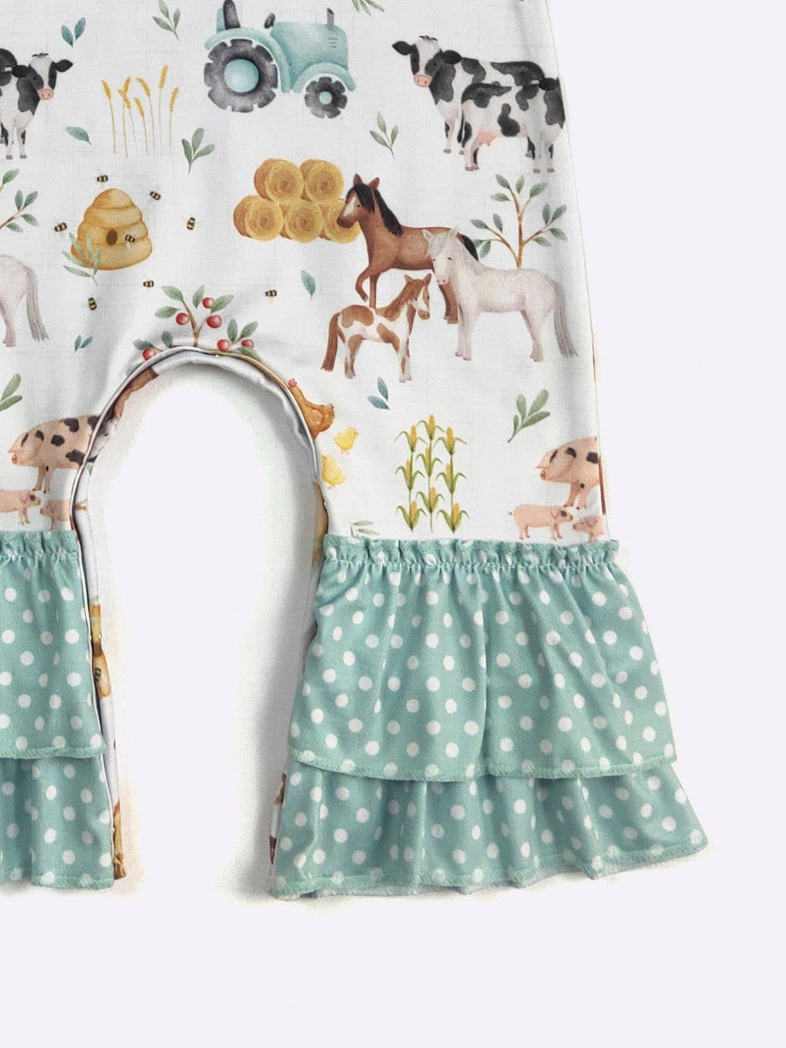 Hobby Farm Fall Baby Romper: 12/24 mo