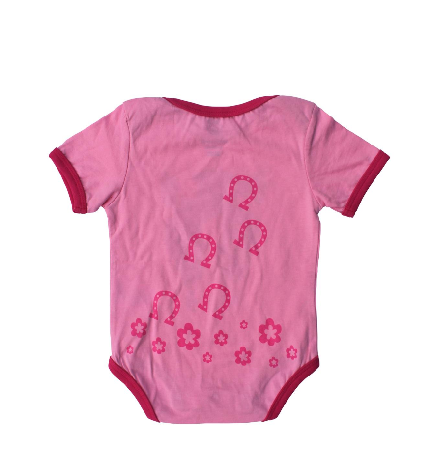 Pink Horse Baby Western Bodysuit: 9M