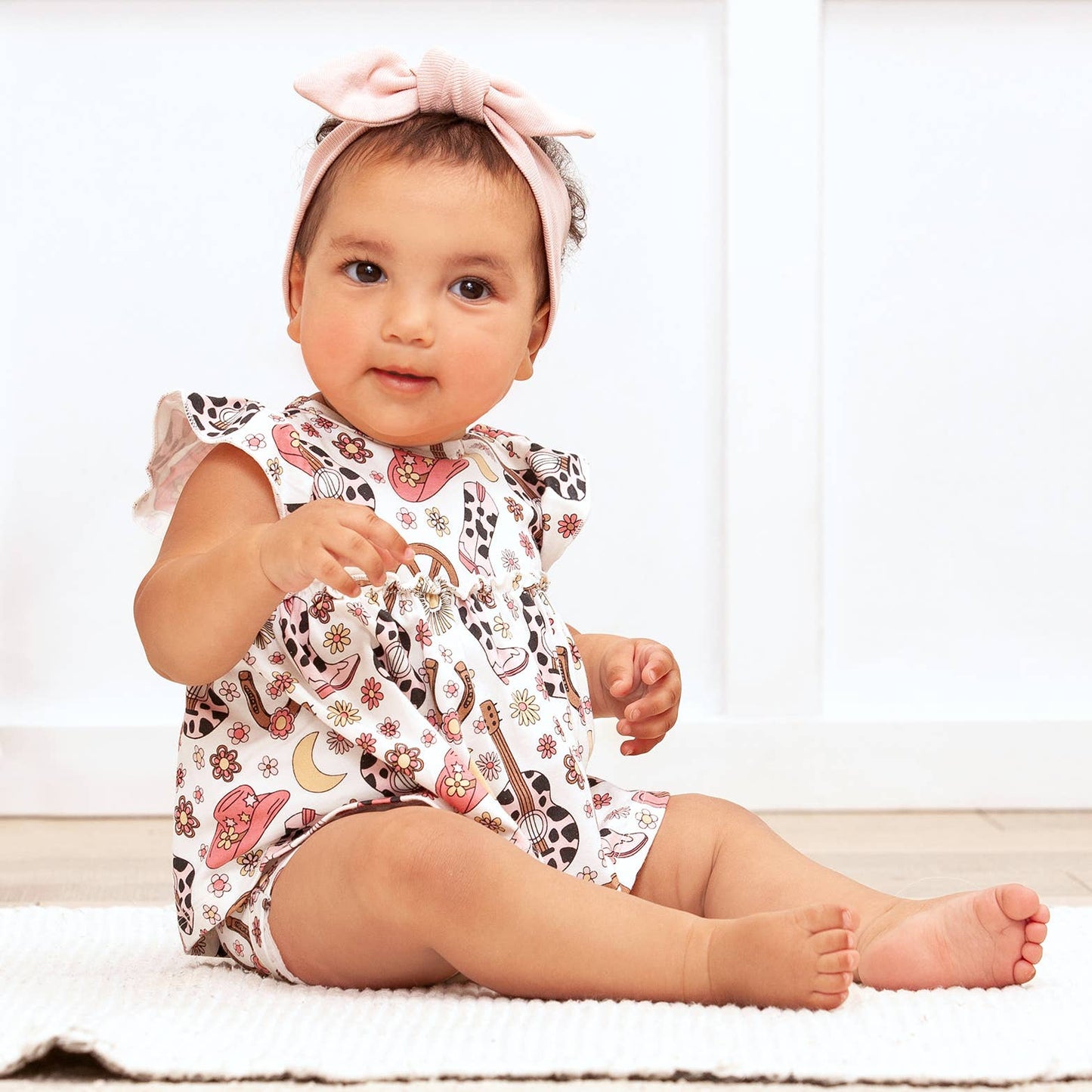 Cowgirl Cutie Bamboo Skirted Bodysuit: 3-6M