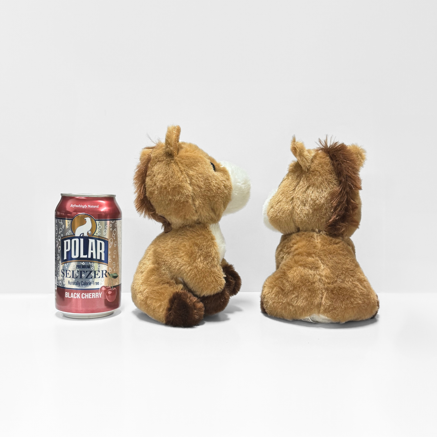 8"H Assorted Plush Farm Animals: Horse, Cow, and Pig