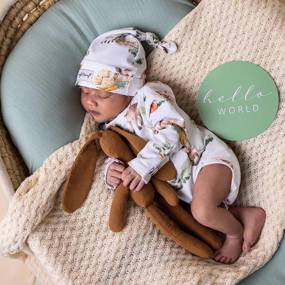 Farm Long Sleeve Organic Bodysuit: Size 2