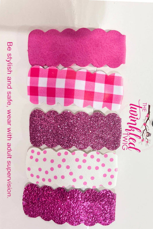 Pink variety set snap clip
