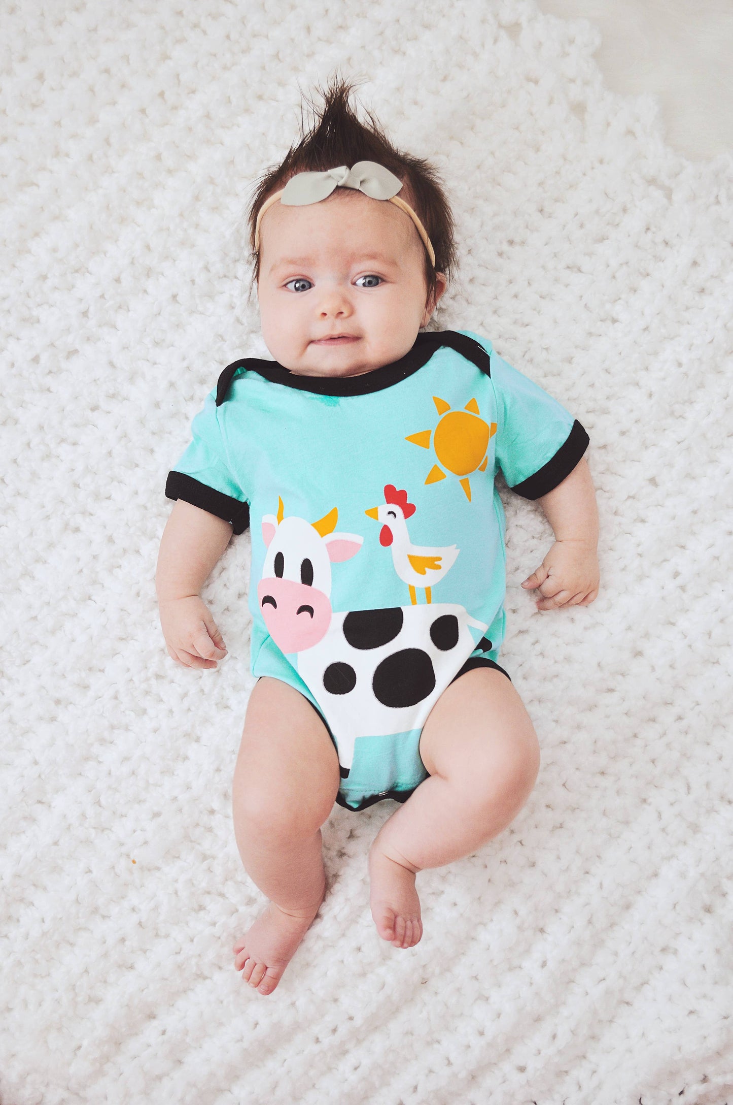 Cow Bodysuit - Western Toddler and Baby Clothing: 12M