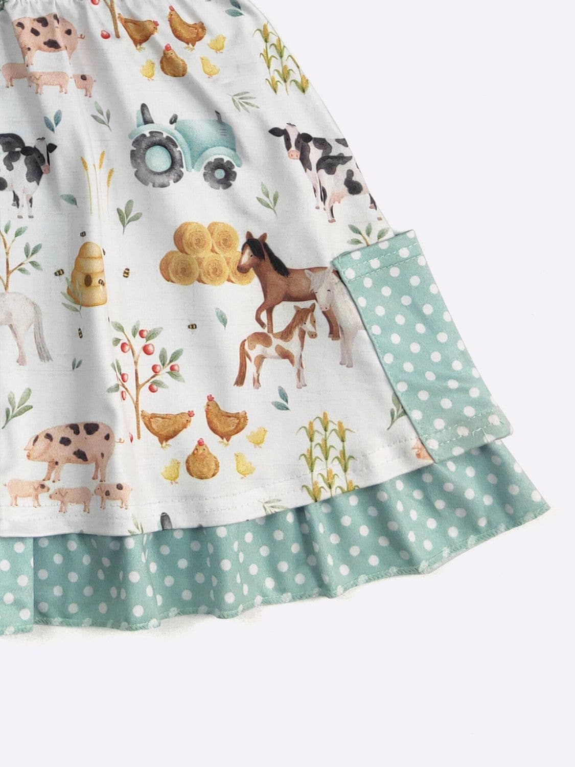 Hobby Farm Fall Girls Dress: 2t