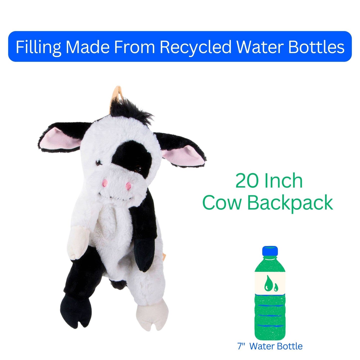 Cow 20"  Plush Animal Backpack