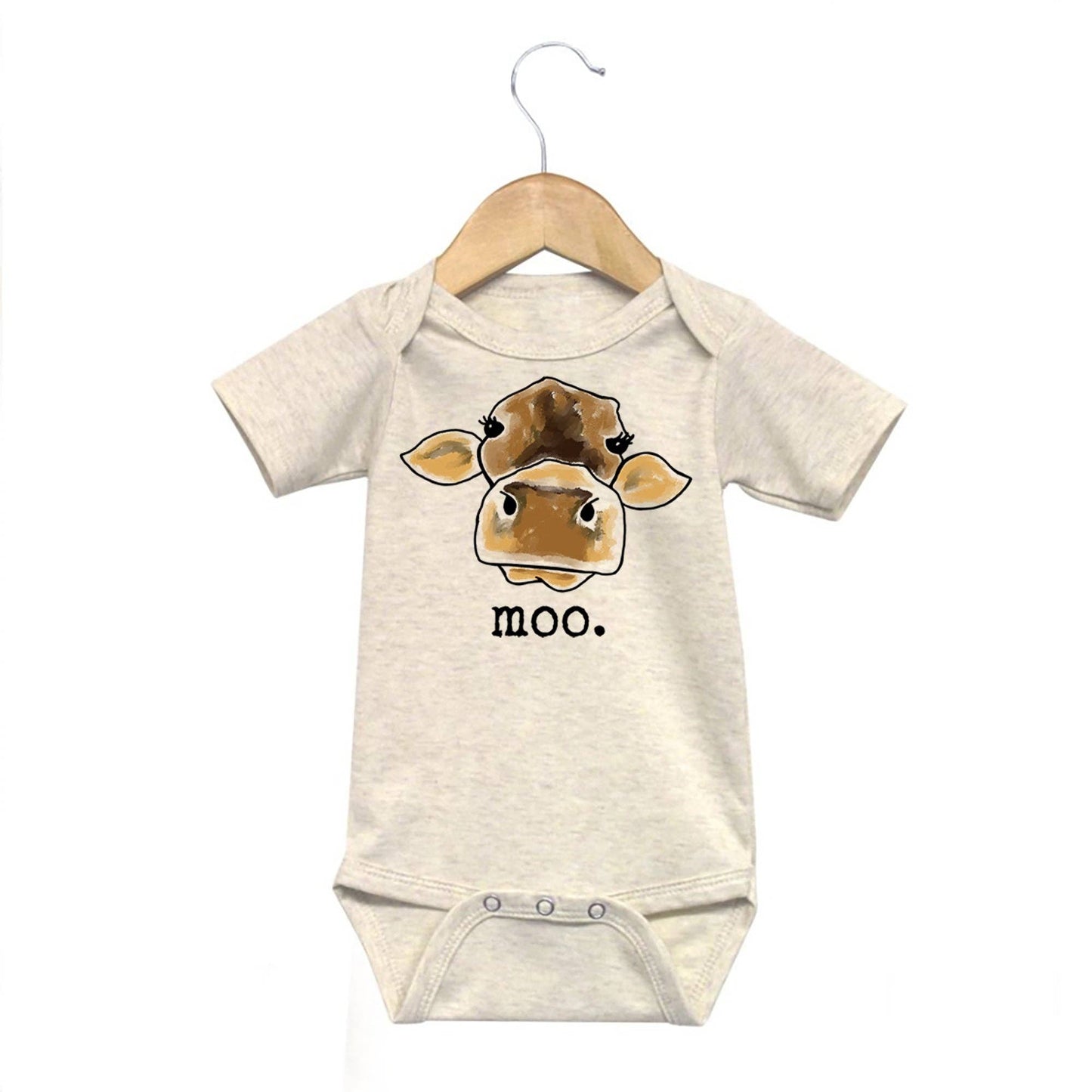 MOO Cow Farm Country Western Newborn Boutique Baby Clothing: 3-6M / Long sleeves