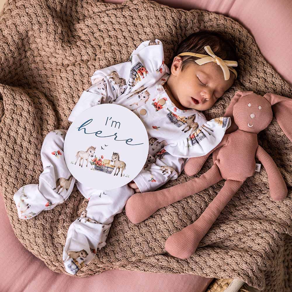Pony Pals Organic Growsuit: 0-3 Months (000)