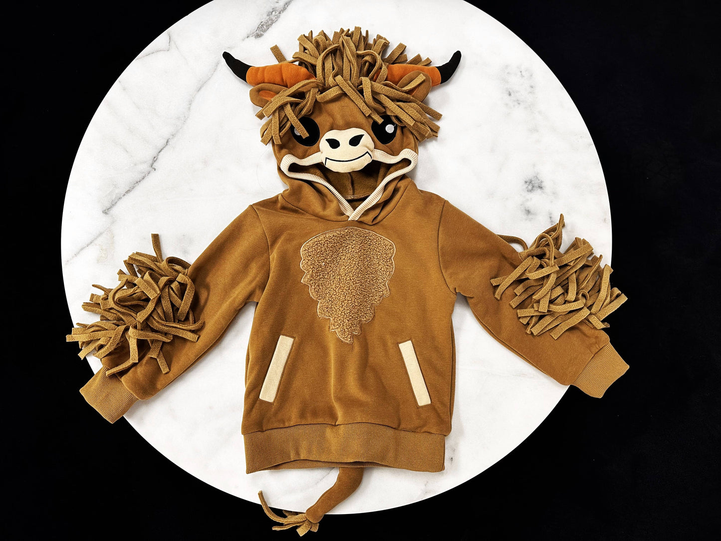 Longhorn 3D Kids and Toddler Hoodie: 5T