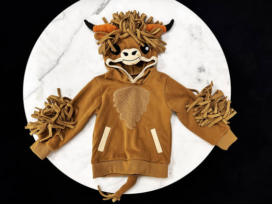 Longhorn 3D Kids and Toddler Hoodie: 5T