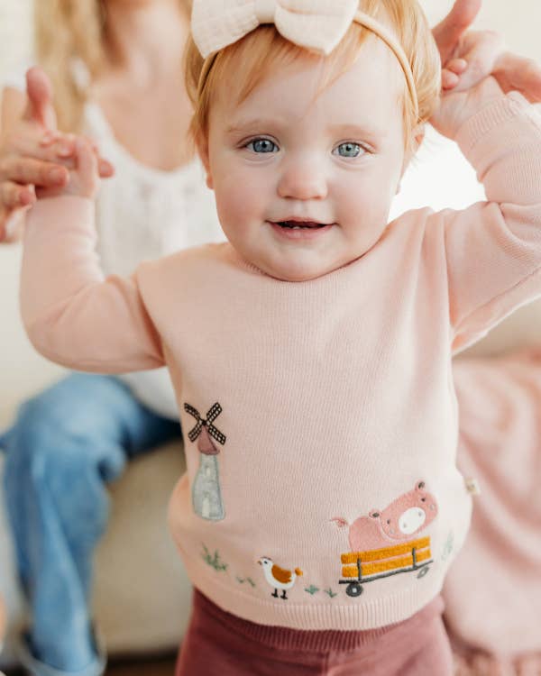 Farm Windmill Sweater Pullover