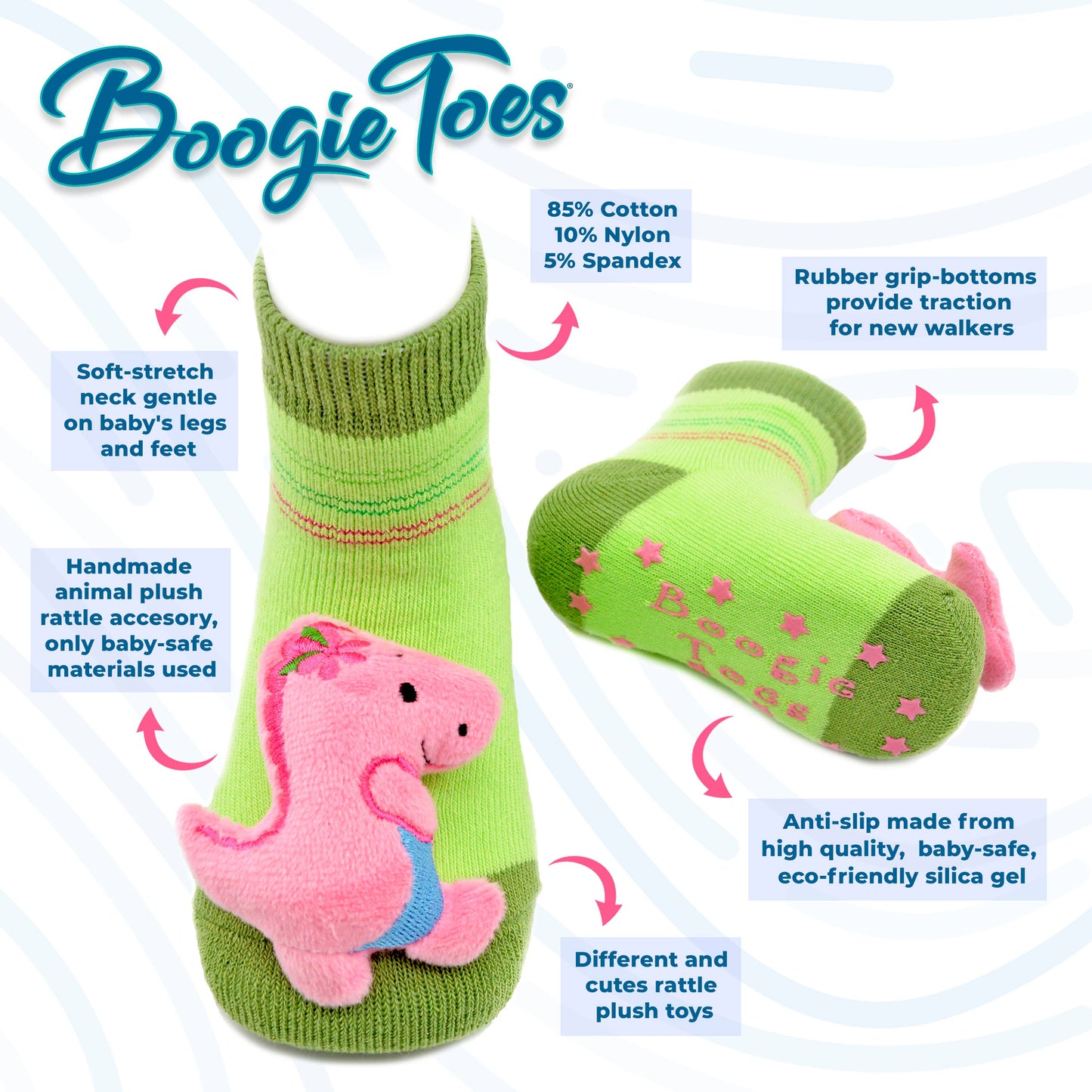 Baby Bull Boogie Toes Rattle Socks: 1 - 2 Y