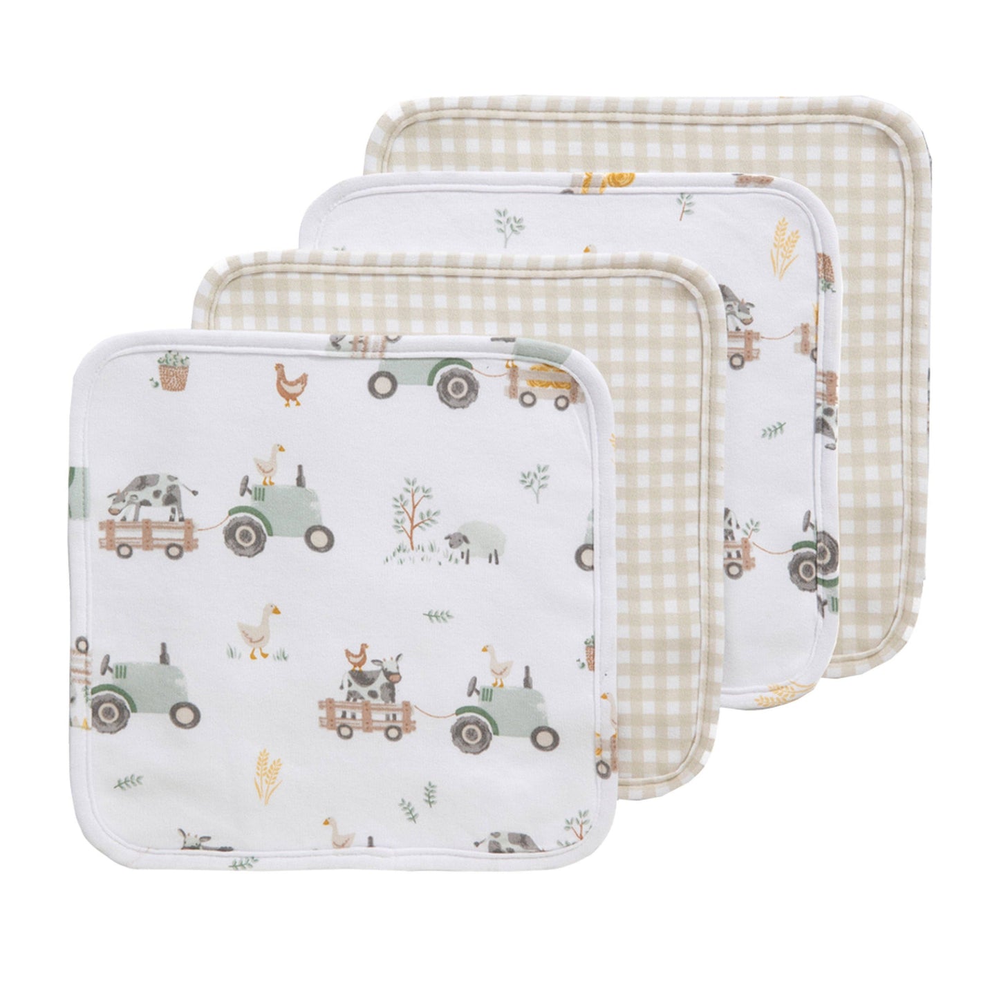 5pc 100% Cotton Bath Gift Set | Tractor Ride
