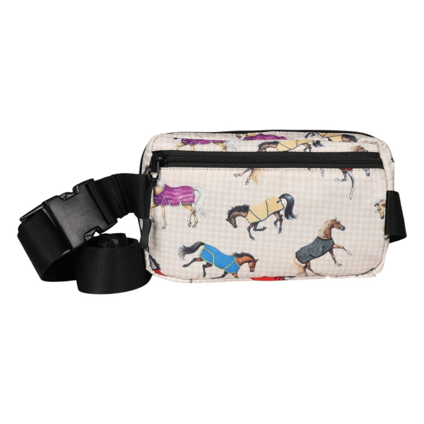Horses in Blankets Crossbody Waist Bag