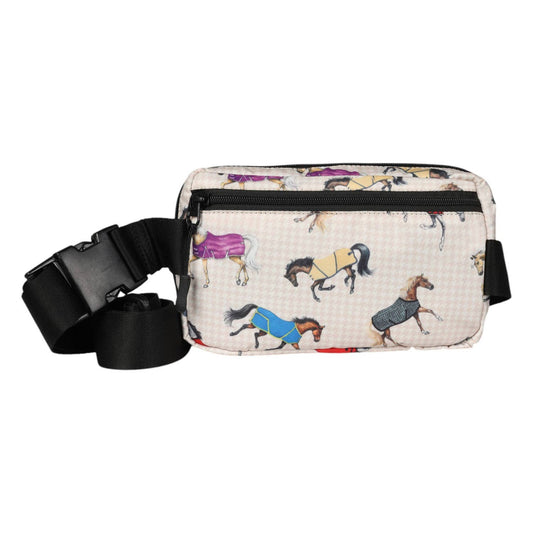 Horses in Blankets Crossbody Waist Bag