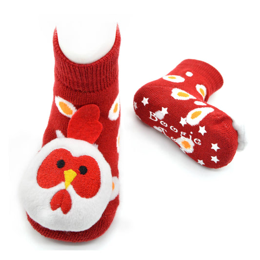 Chicken Boogie Toes Rattle Socks: 0 - 1 Y